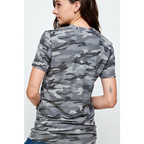 Camo- French Terry Top - Picture 2 of 2